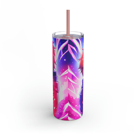 Valentine Anime Lovers Tumbler with Straw