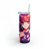Anime Girl with Hearts Valentine Tumbler