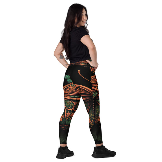 Halloween Butterfly Leggings with pockets