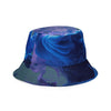 Purple Blue Clouds Reversible  Bucket Hat