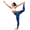 Purple Blue Cloud Yoga Leggings