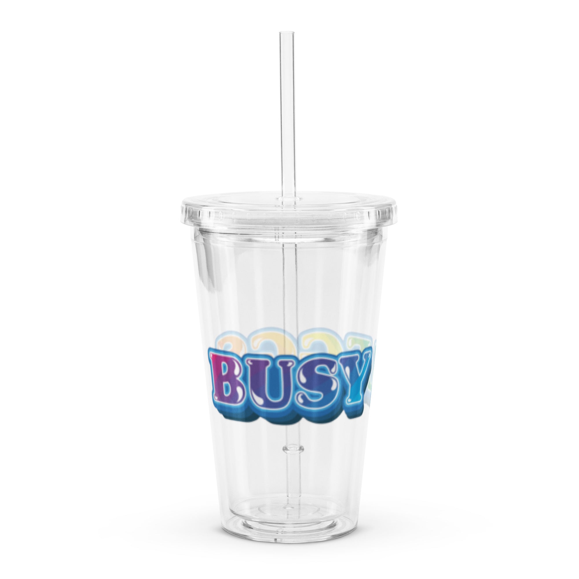 Busy Leggs Signture Clear plastic tumbler