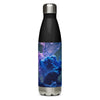 Purple Blue Clouds Glossy water bottle