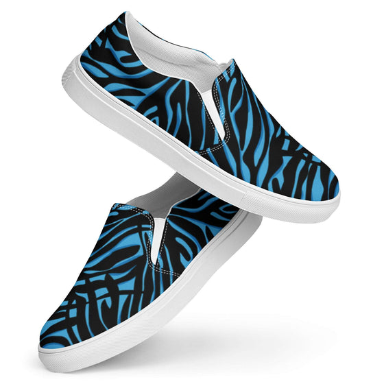 Electric Zebra Slip-on Canvas Sneakers