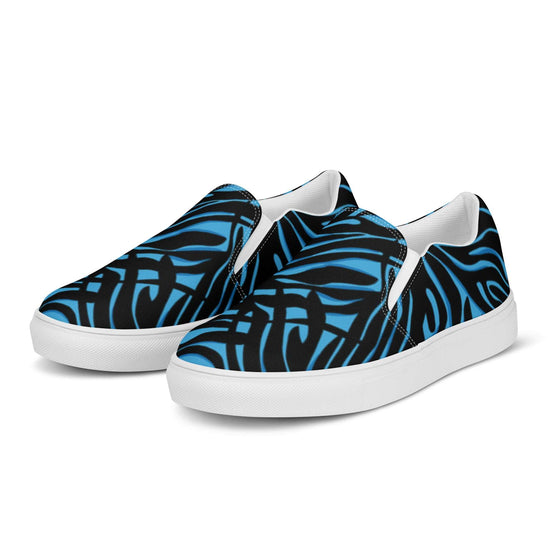 Electric Zebra Slip-on Canvas Sneakers