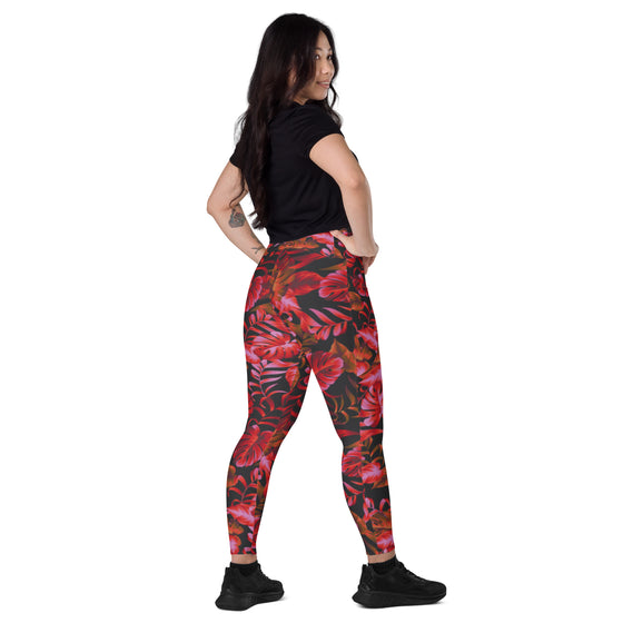 Amazon Jungle Crossover Leggings with Pockets