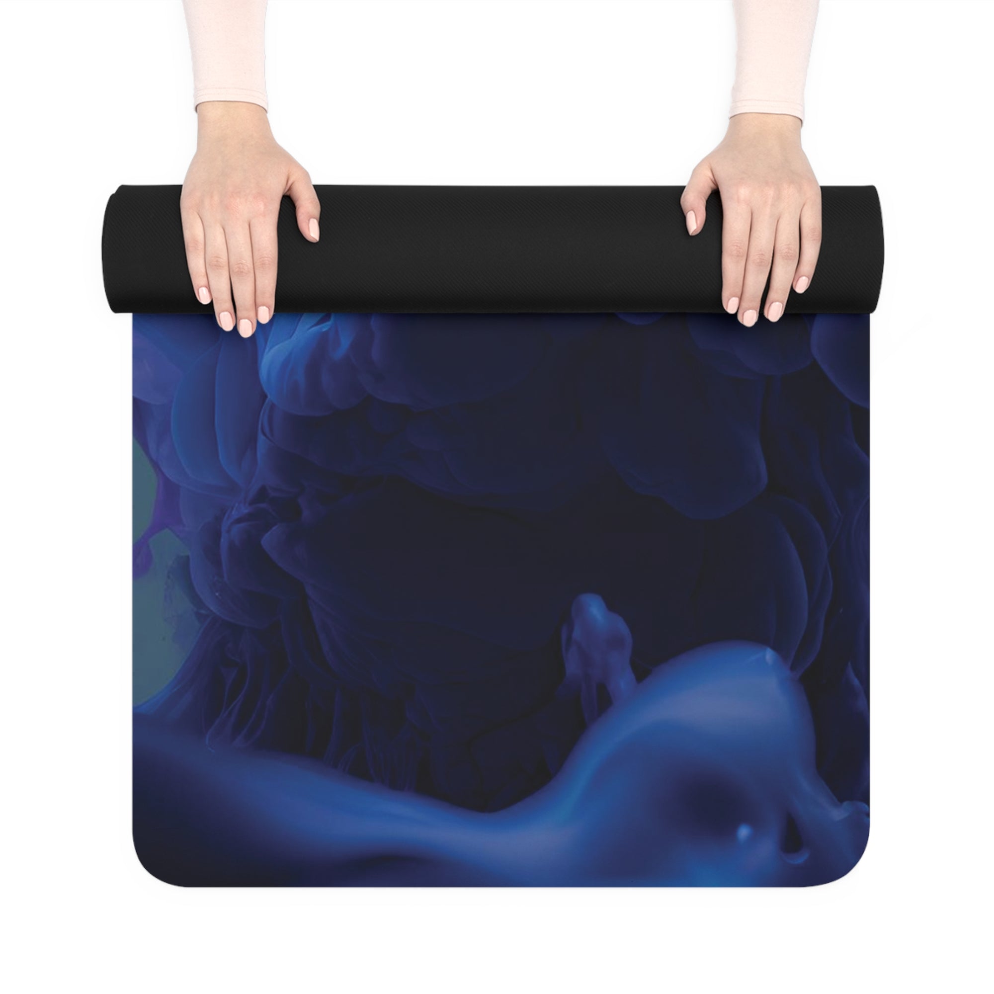 Purple Blue Cloud Rubber Yoga Mat