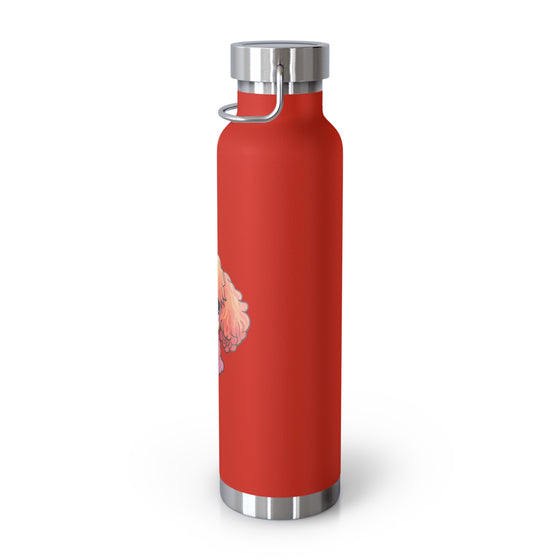 Red Bruno Poodle Copper Vacuum Insulated Bottle, 22oz