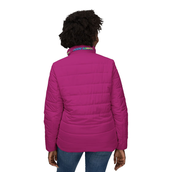 Busy Leggs Signature Women's Puffer Jacket Hot Pink