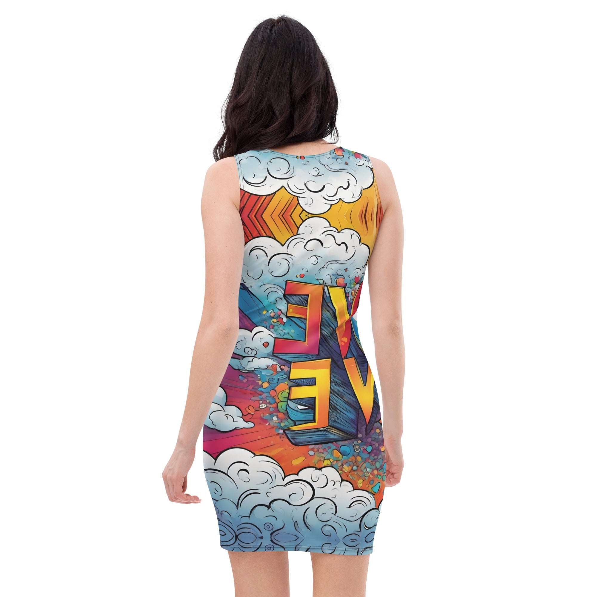 Love Grafitti Fitted Sleevless Dress