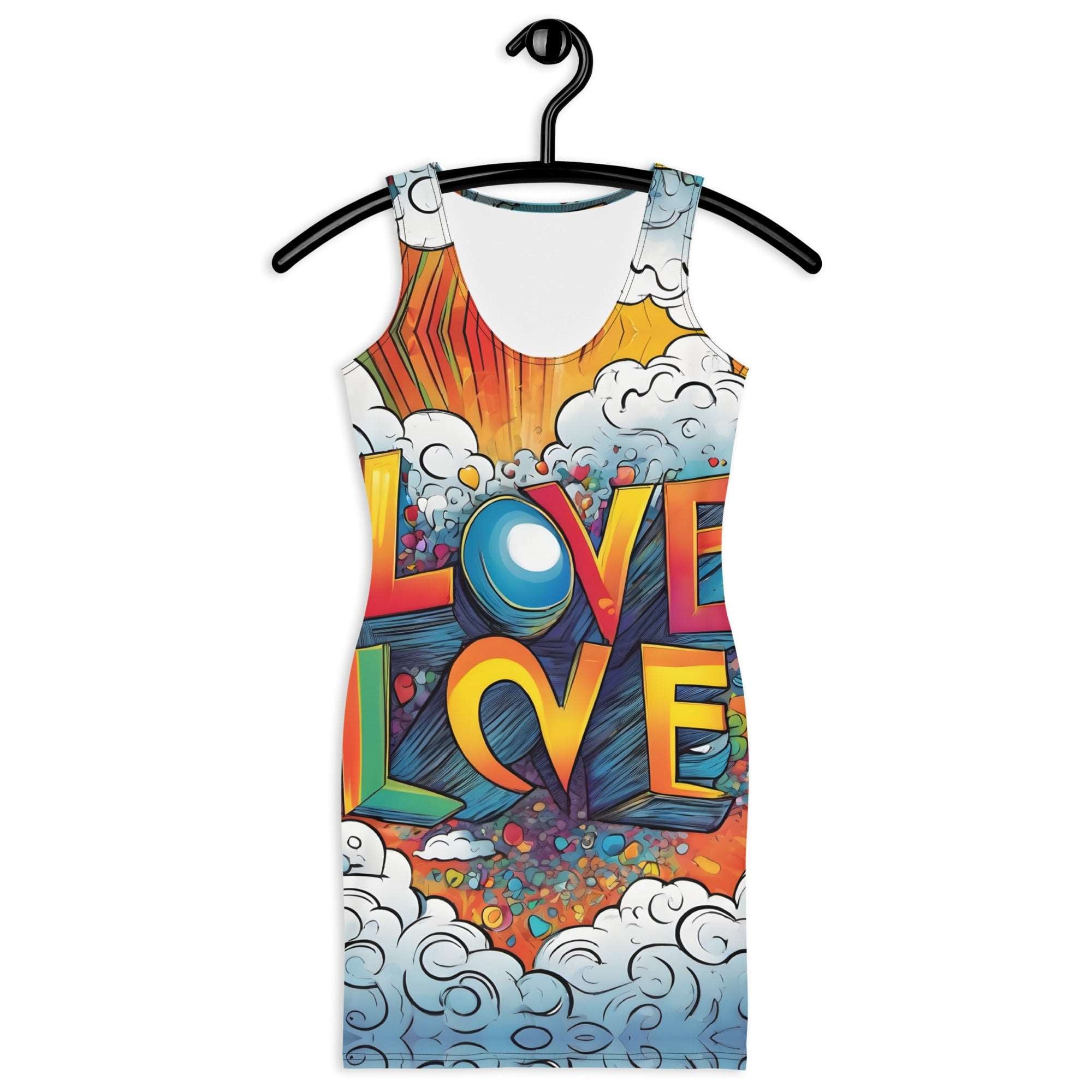 Love Grafitti Fitted Sleevless Dress