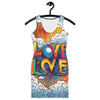 Love Grafitti Fitted Sleevless Dress