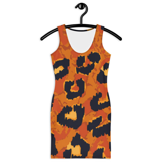 Leopard Fitted Tank Dress