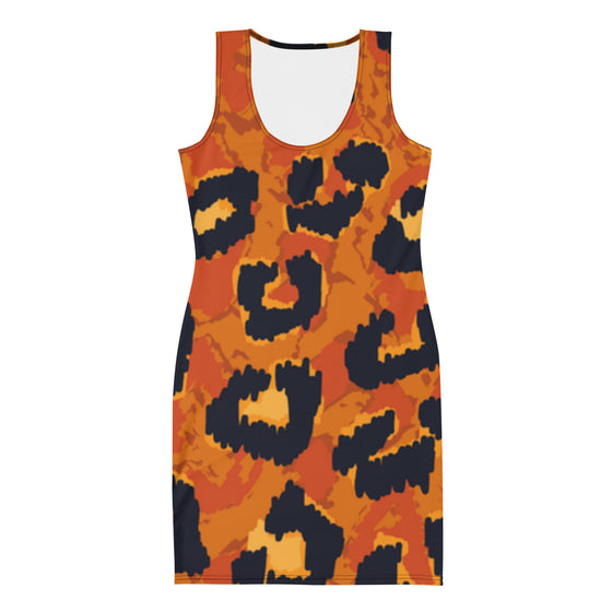 Leopard Fitted Tank Dress