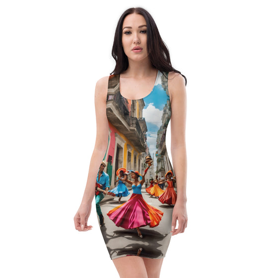 Let's Dance (Vamos a Bailar) Fitted Tank Dress