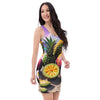 he lush, tropical fruits of Puerto Rico, this dress showcases the vivid colors of mango, coconut, soursop, pineapple, avocado, and starfruit, capturing the essence of a sunny beach day.