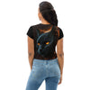 Black Cat Crop Tee