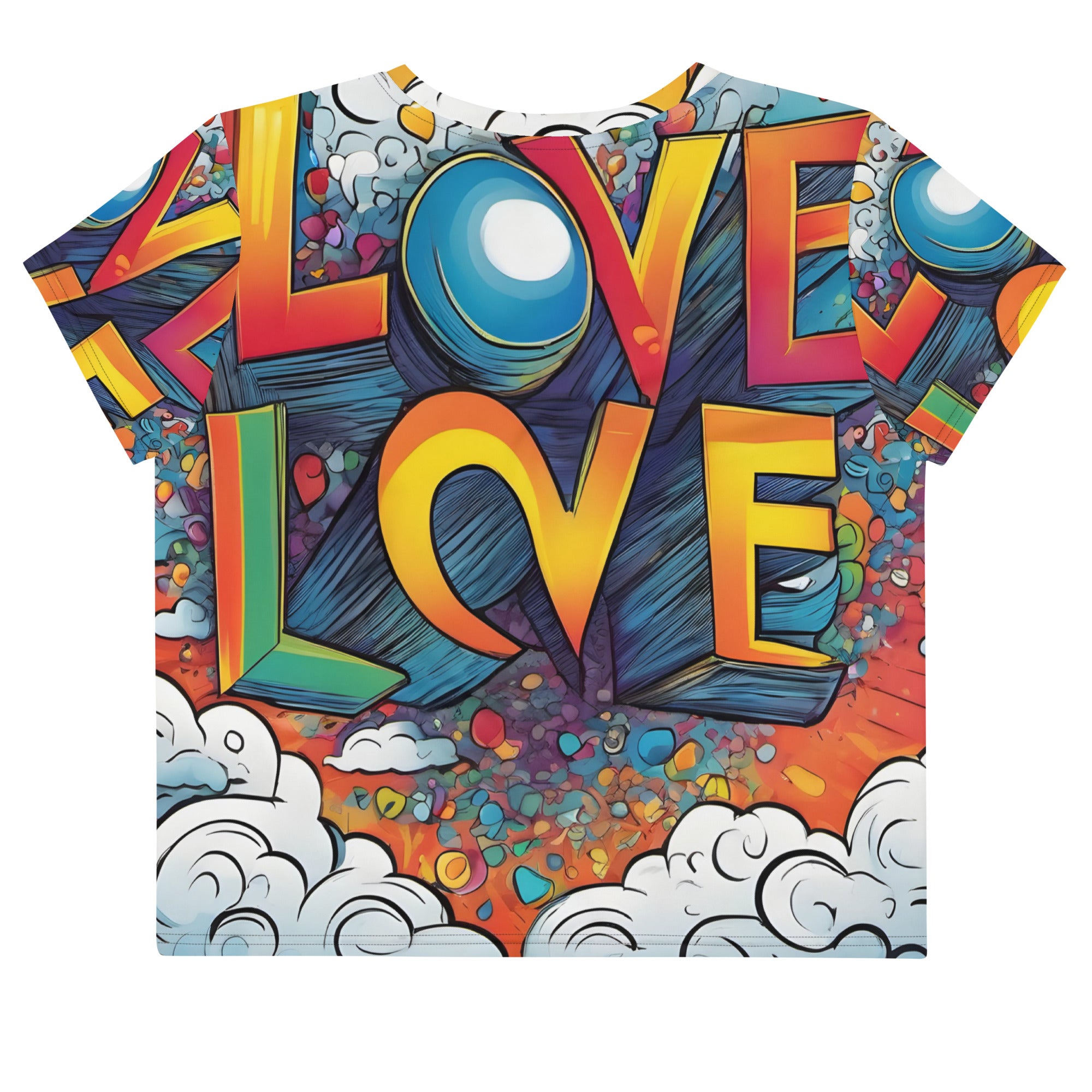 Love Grafitti Crop Tee