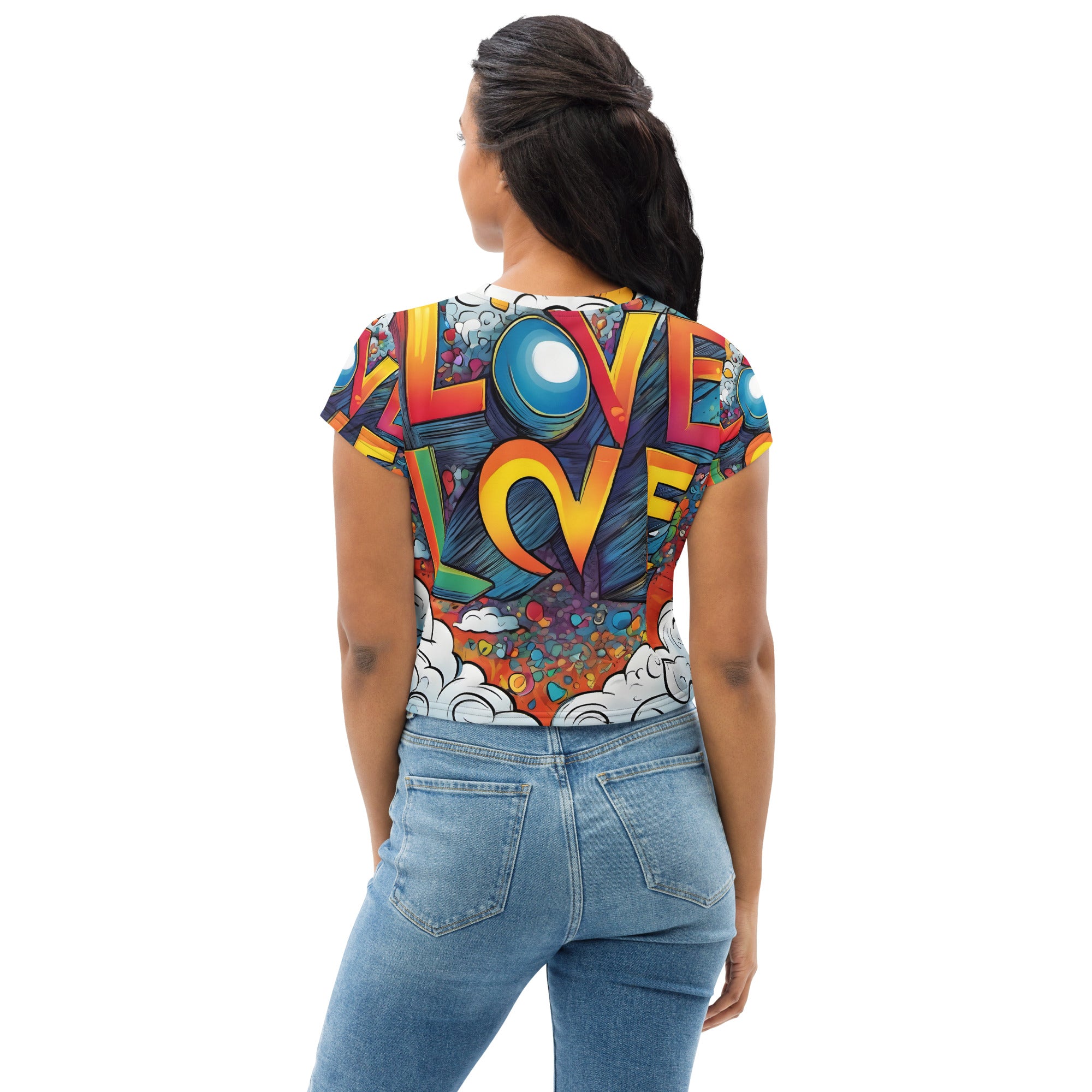 Love Grafitti Crop Tee