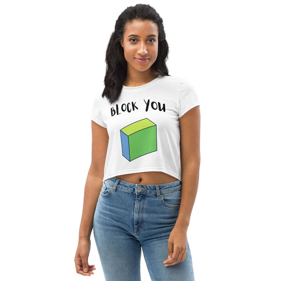 Block You Crop Tee