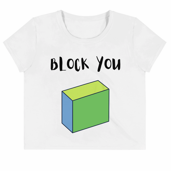 Block You Crop Tee