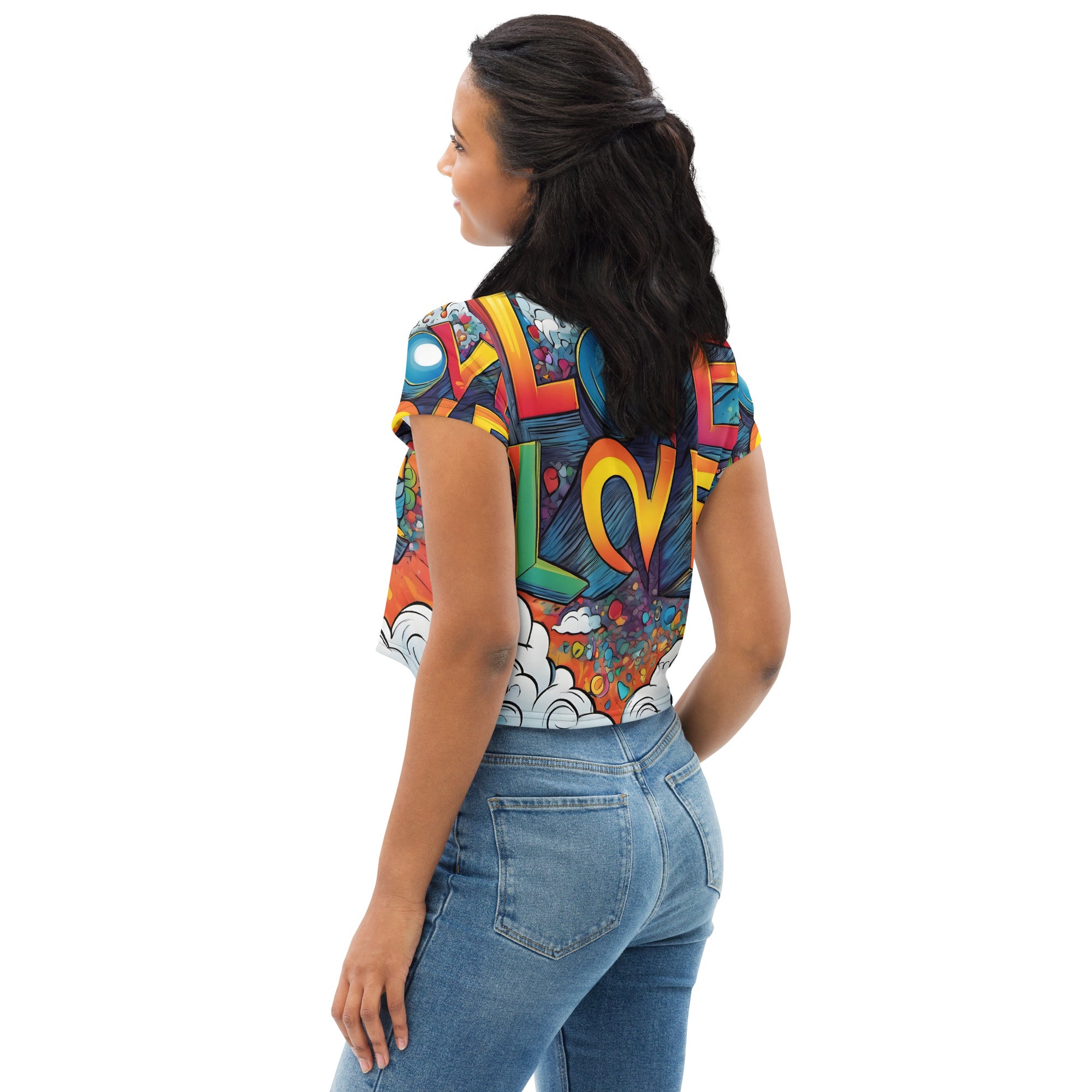 Love Grafitti Crop Tee