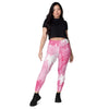 Pink Palm Tree Pocket Leggings