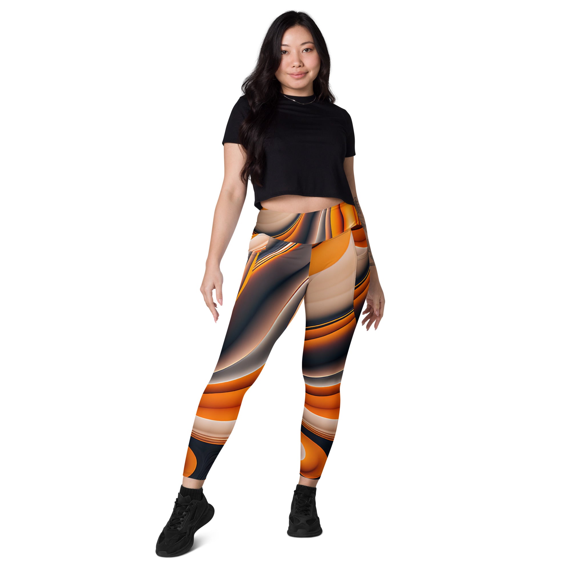 Cosmic Swirl Leggings with pockets