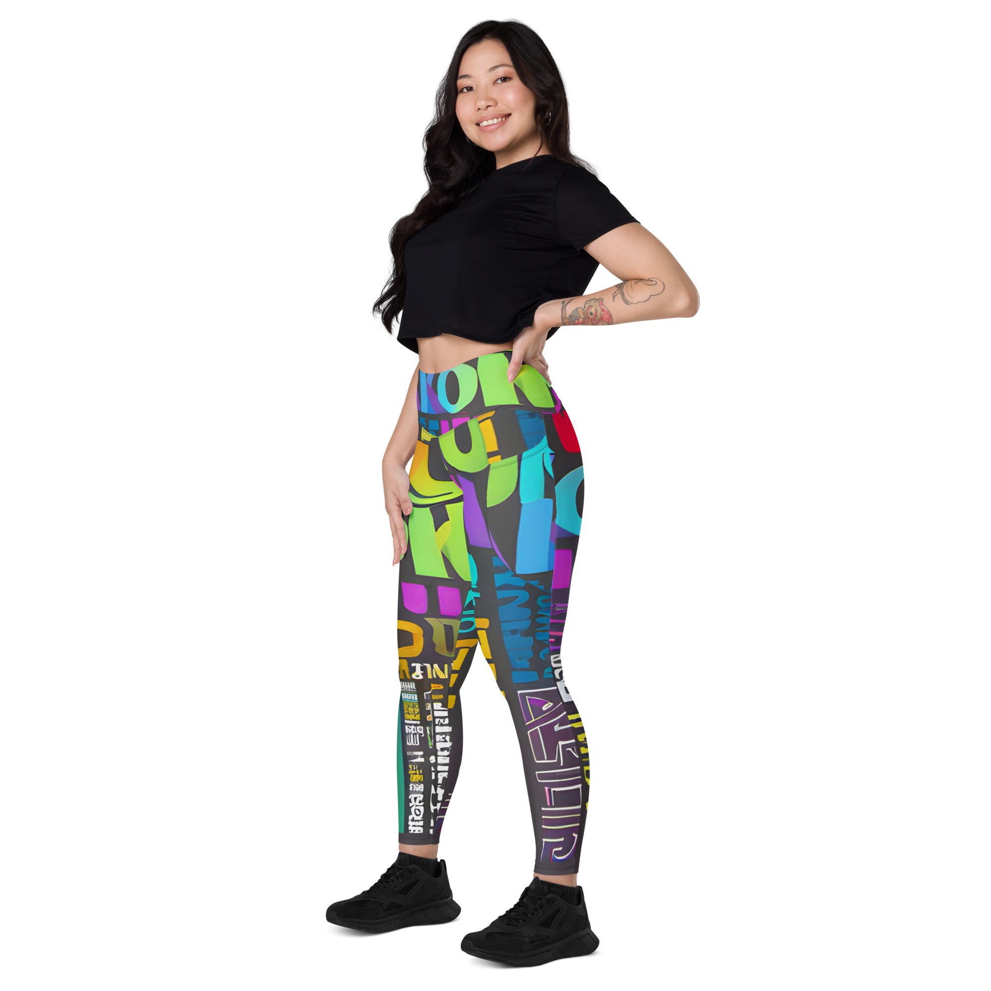 Words Leggings with Pockets