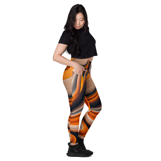 Cosmic Swirl Leggings with pockets