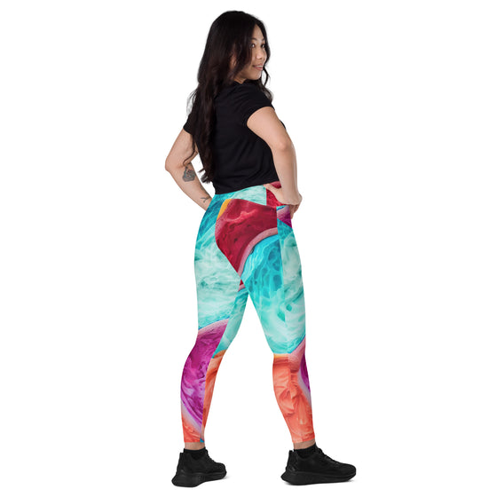 Watercolors Leggings with pockets