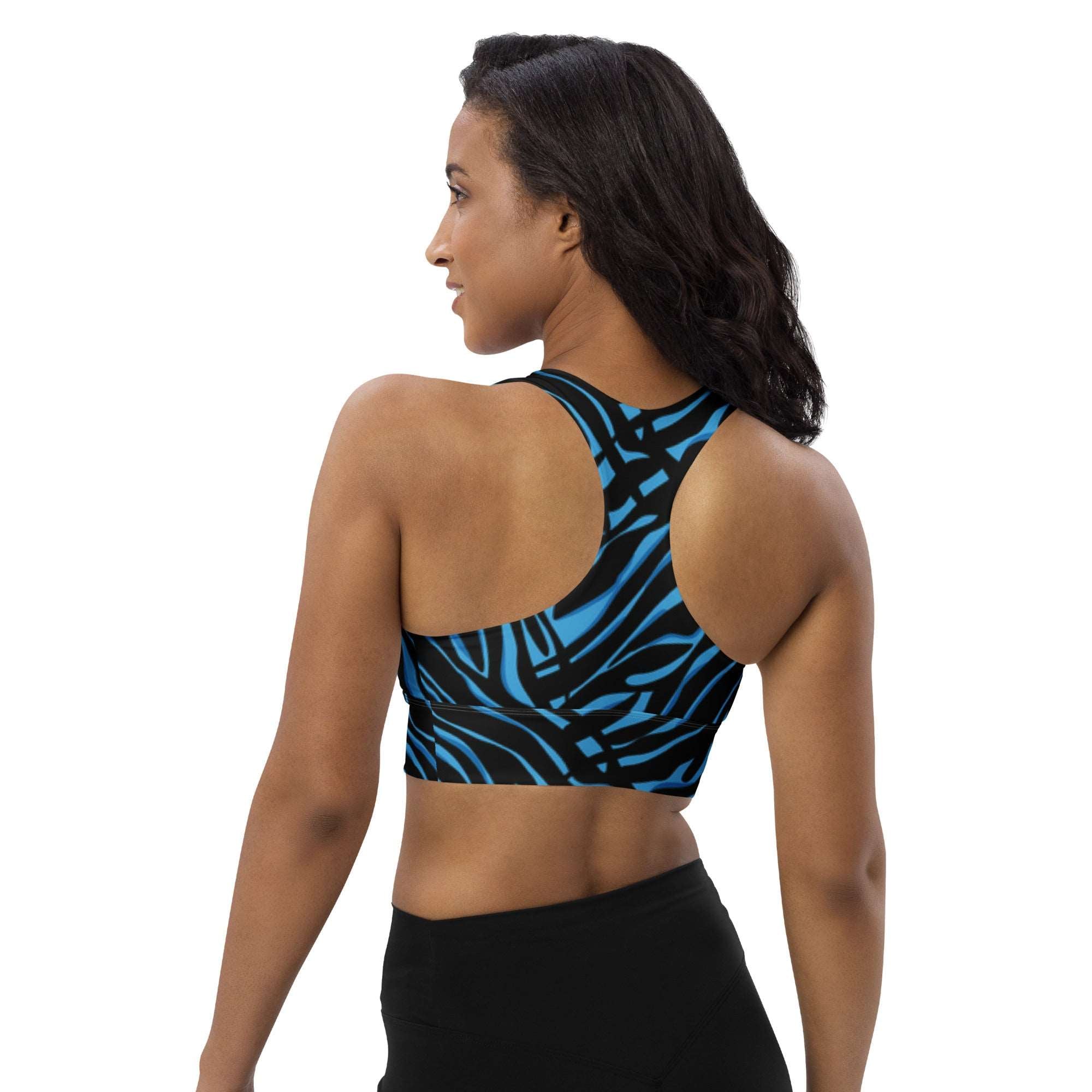 Electric Tiger Racerback Sports Bra