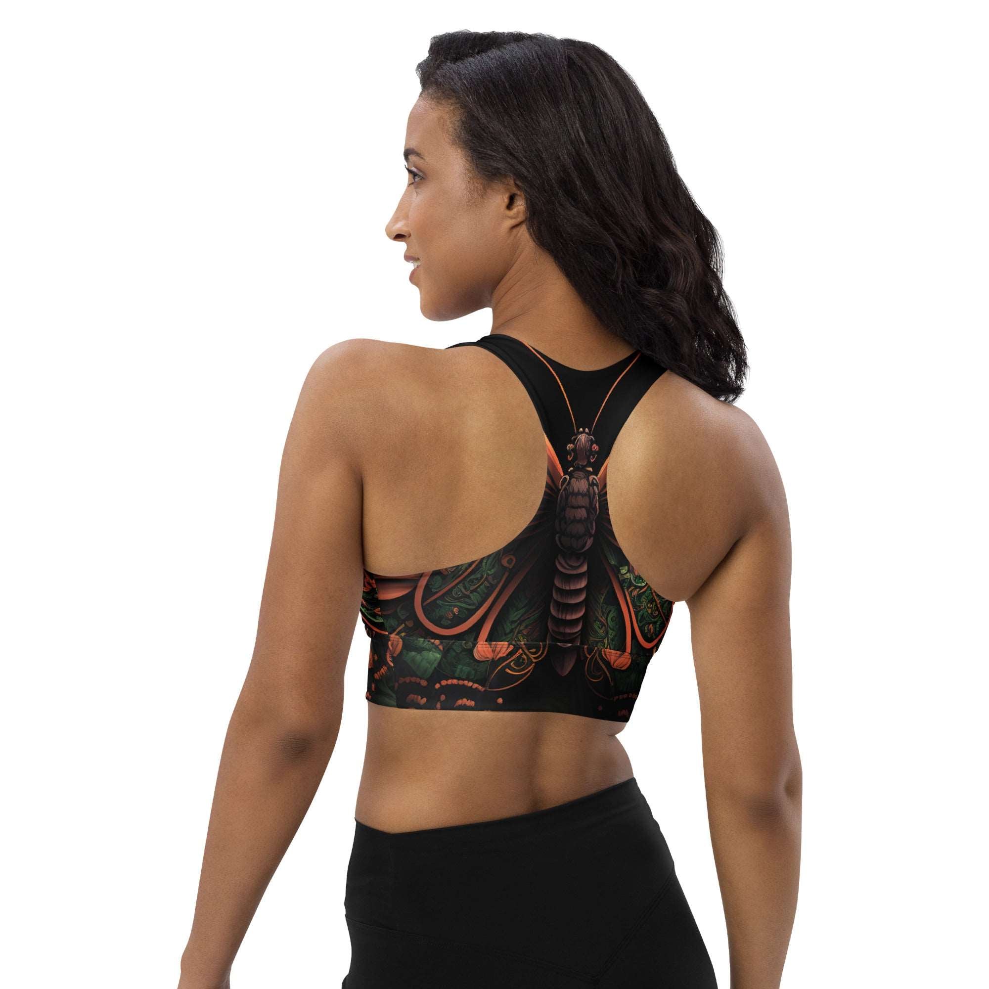 Butterfly Racerback Sports Bra