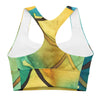 Mermaid Racerback green and yellow  Bra