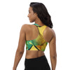 Mermaid Racerback green and yellow  Bra