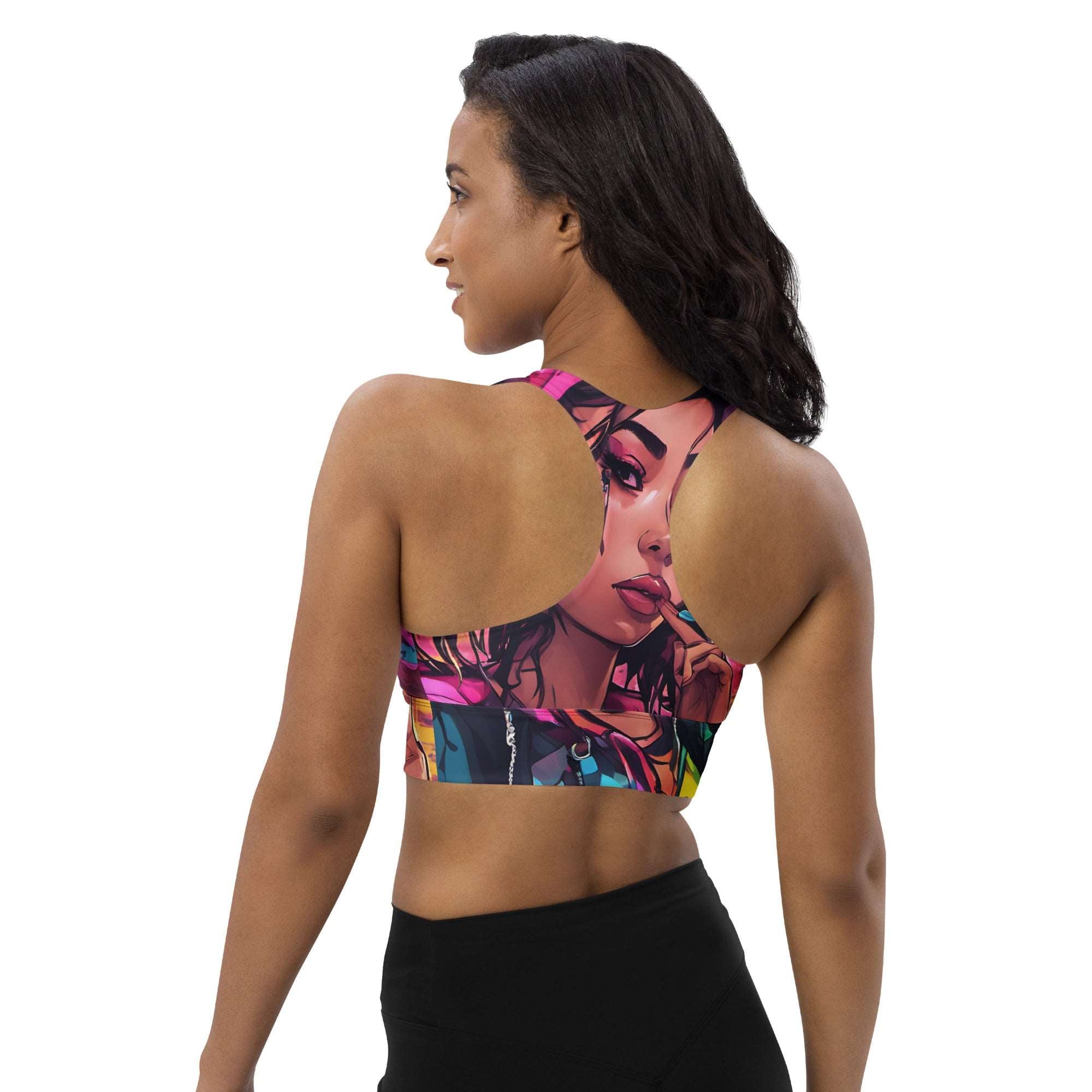 Hip Hop Neon Girl Pink Racerback