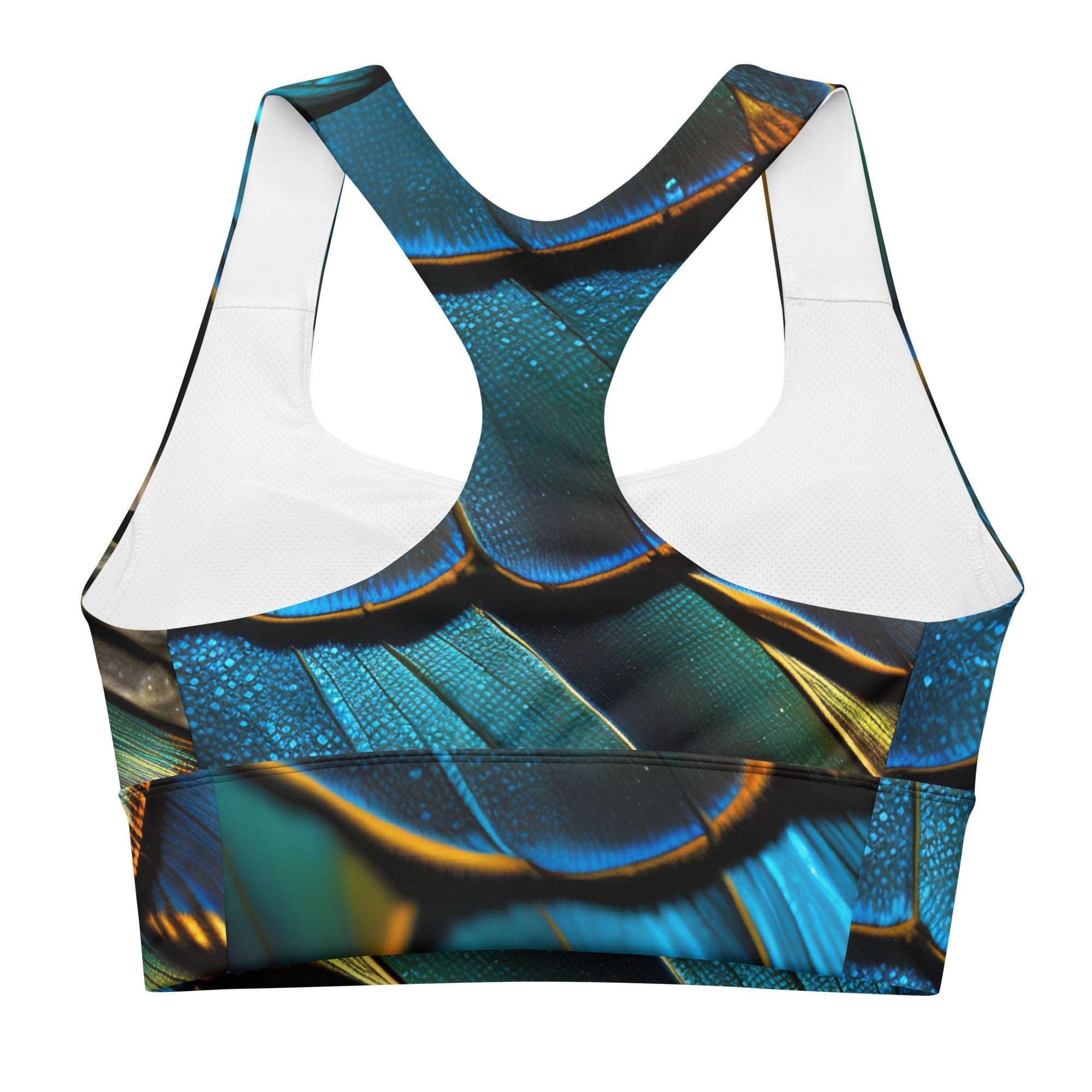 Butterfly Wing Racerback Sports Bra