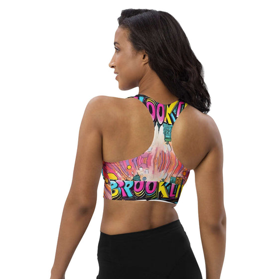 Brooklyn Grafitti Racerback Sports Bra