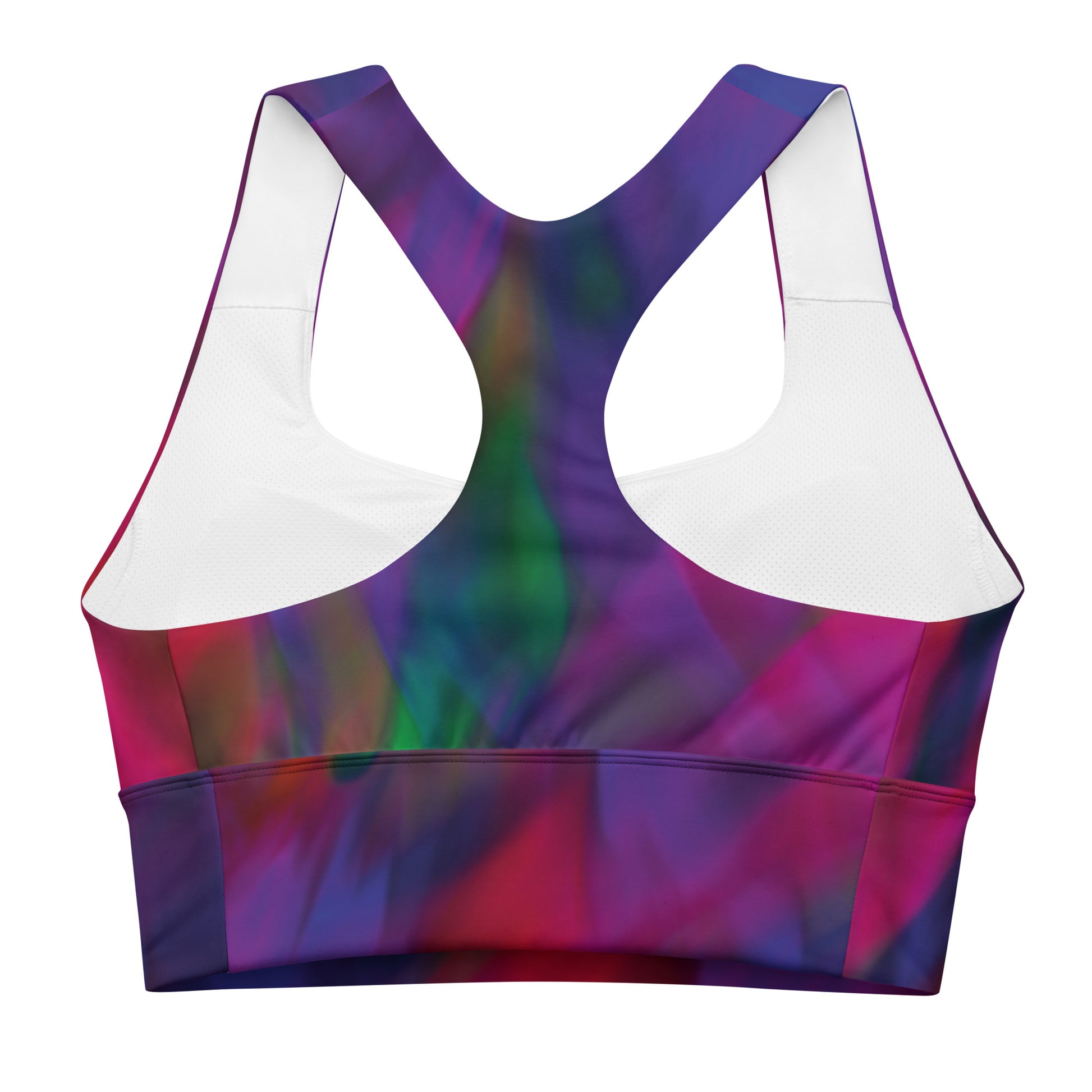 Purple Galaxy Racerback Sports Bra