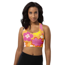  Flower Power Racerback Sports Bra