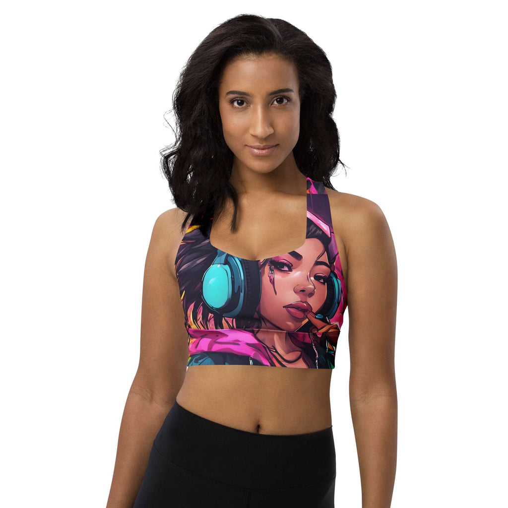 Hip Hop Neon Girl Pink Racerback