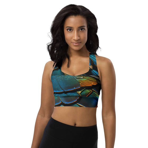 Butterfly Wing Racerback Sports Bra