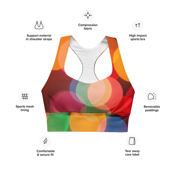 Circles Racerback Sports Bra