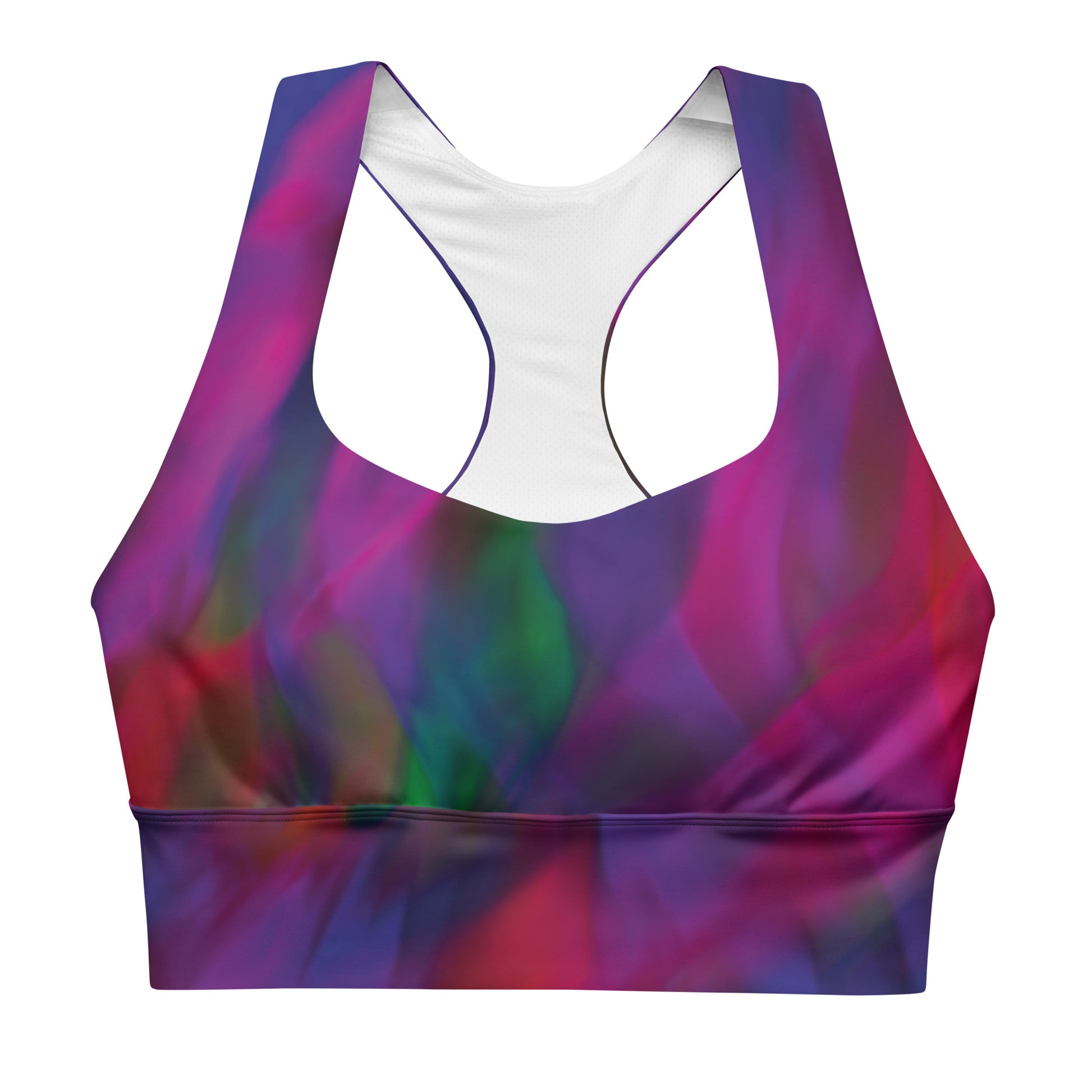 Purple Galaxy Racerback Sports Bra