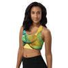 Mermaid Racerback green and yellow  Bra