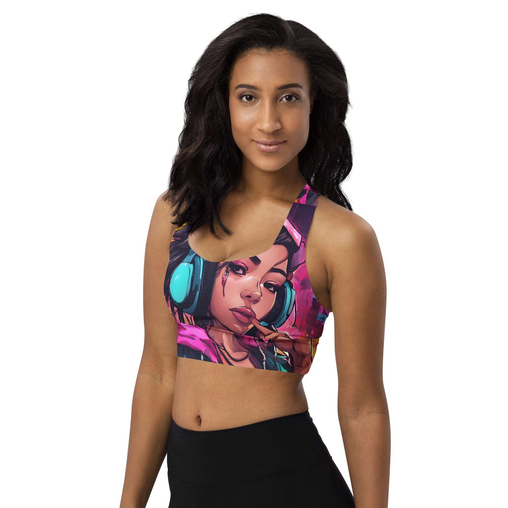 Hip Hop Neon Girl Pink Racerback