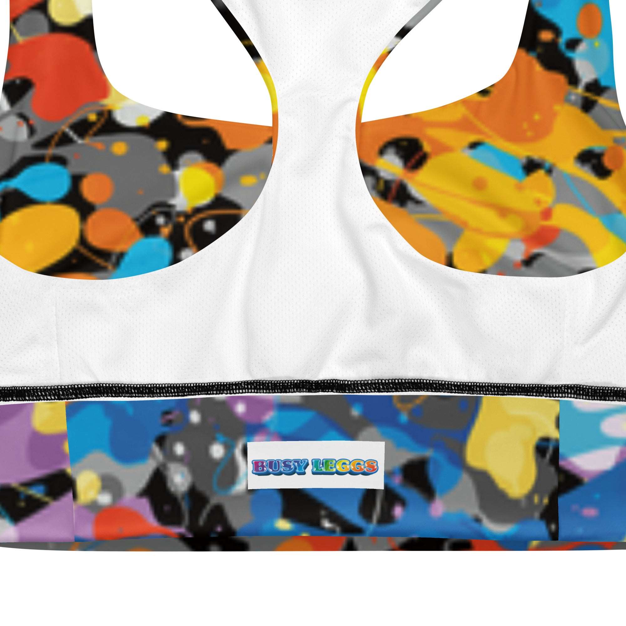 Paint Splash Racerback Sports Bra
