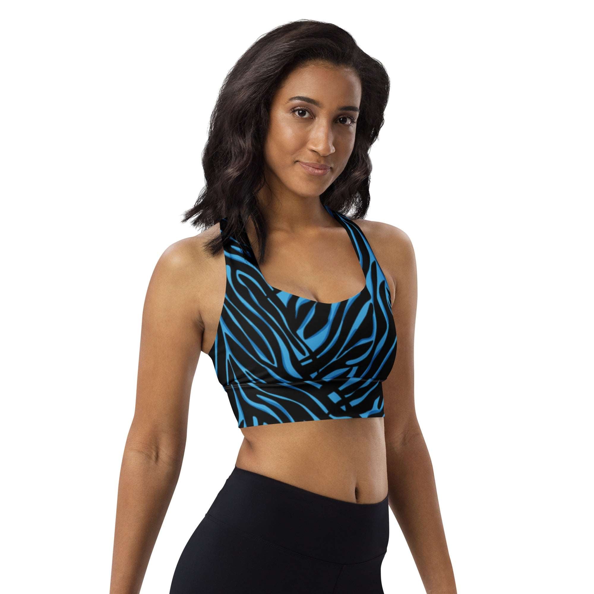 Electric Tiger Racerback Sports Bra