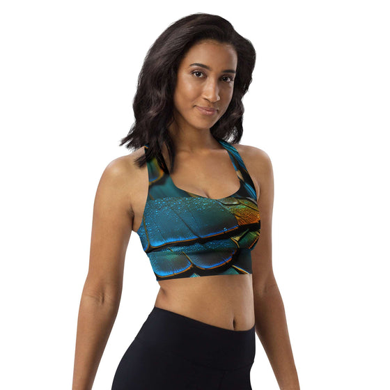 Butterfly Wing Racerback Sports Bra