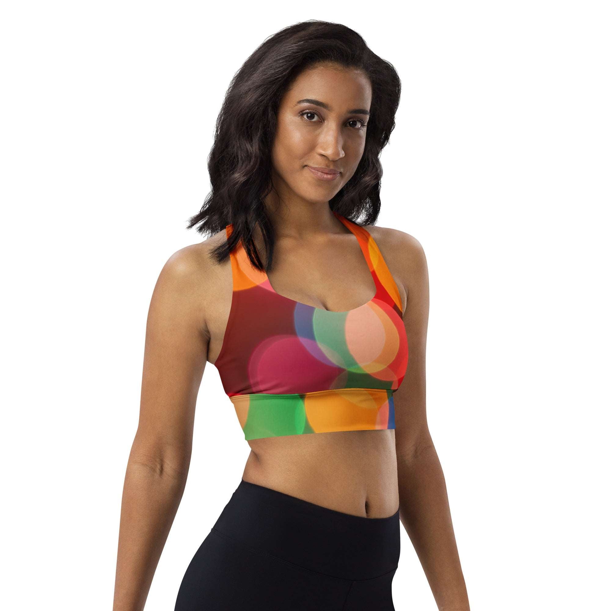 Circles Racerback Sports Bra